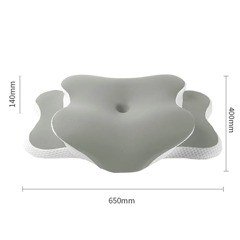 Ergonomic Cervical Memory Foam Pillow – Neck & Shoulder Pain Relief with Ice Silk Pillowcase | Orthopedic Sleeping Support