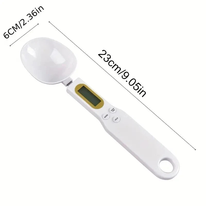 Digital Kitchen Spoon Scale | Mini LCD Food Weighing Tool 0.1–500g | Precision Measuring Spoon