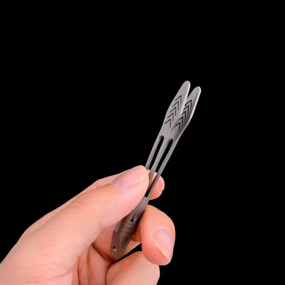 Thick Design Titanium Alloy Tweezers Precision Tool Mini Size Anti-Slip Tweezers Multi-Purpose Waterproof CNC Clip