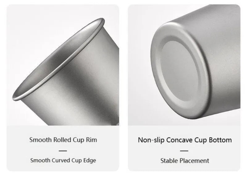 Titanium Beer Mug – Outdoor Camping & Hiking Cup, Lightweight, Durable & Eco-Friendly