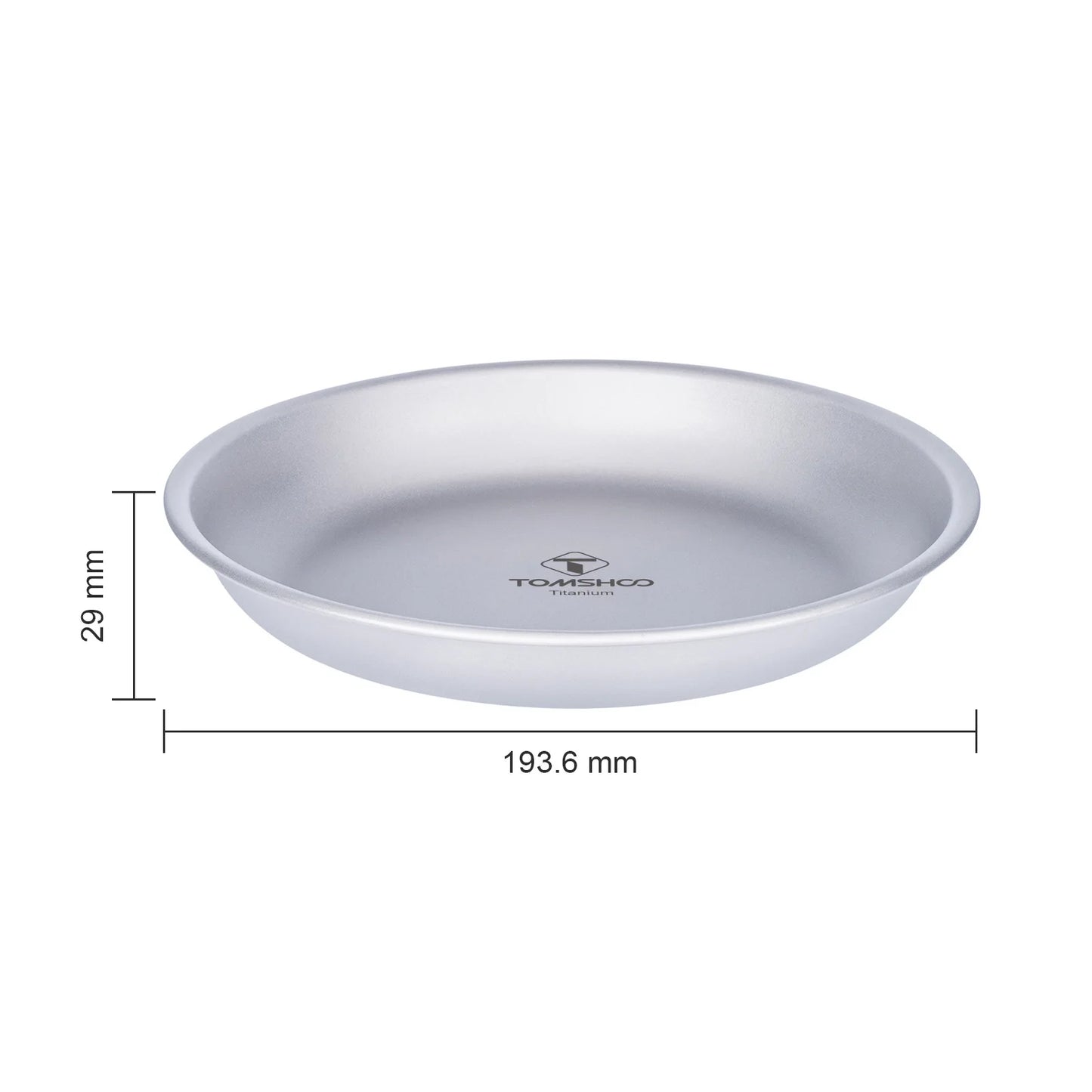 Tomshoo Titanium Round Camping Plate Outdoor Ultralight Portable Tableware Cookware Backpacking Dinner Plate Travel Tableware