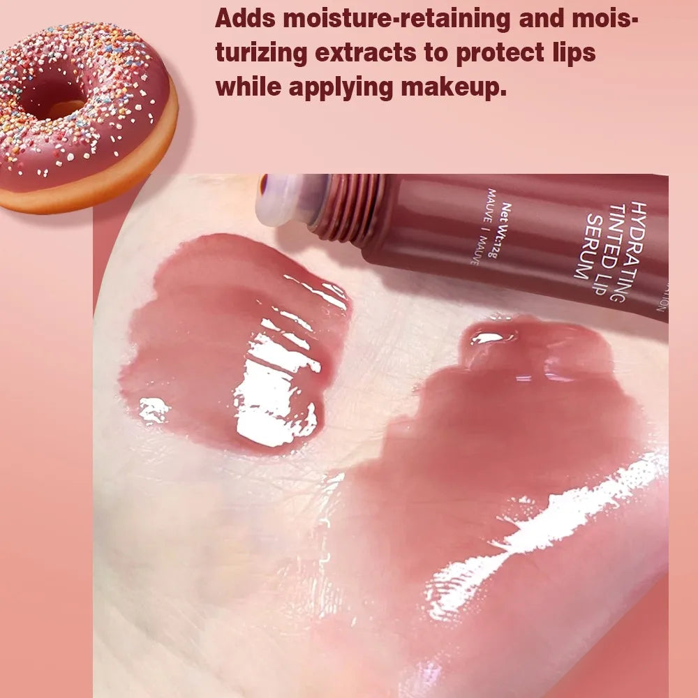 Nude Brown Plumping Lip Gloss | Hydrating Transparent Lip Oil | Long-Lasting Moisturizing Serum