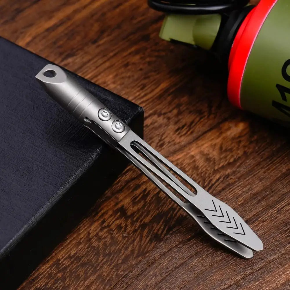 Thick Design Titanium Alloy Tweezers Precision Tool Mini Size Anti-Slip Tweezers Multi-Purpose Waterproof CNC Clip