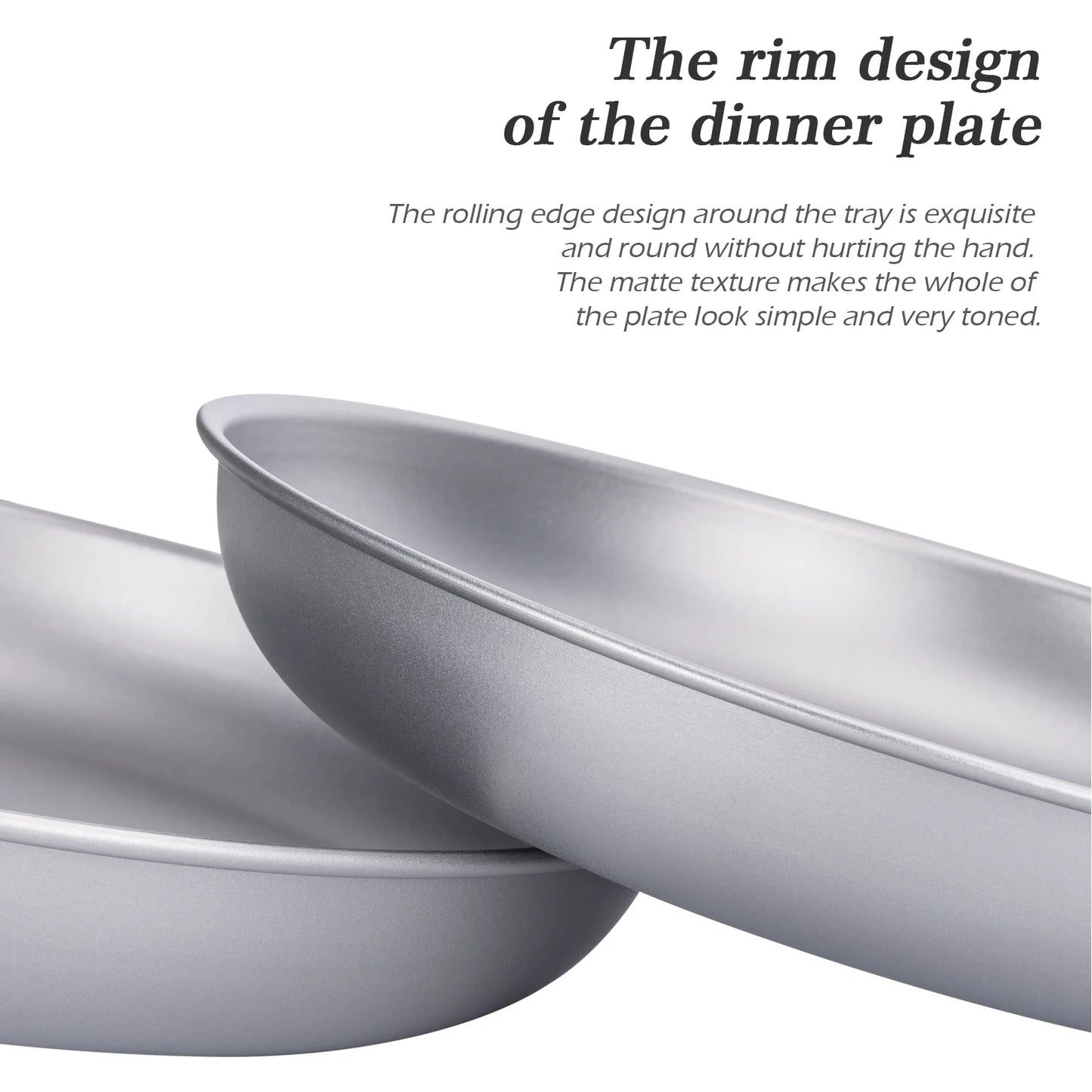 Tomshoo Titanium Round Camping Plate Outdoor Ultralight Portable Tableware Cookware Backpacking Dinner Plate Travel Tableware