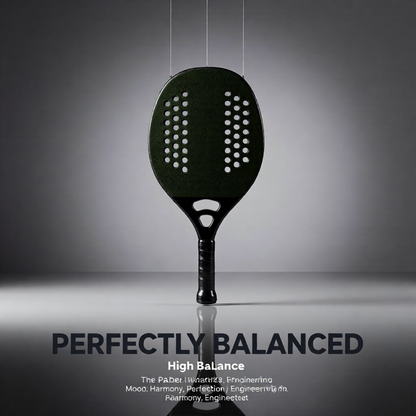 Pro Carbon Fiber Padel Racket – EVA Soft Memory Foam Core, Rough Surface & High Balance for Precision Power