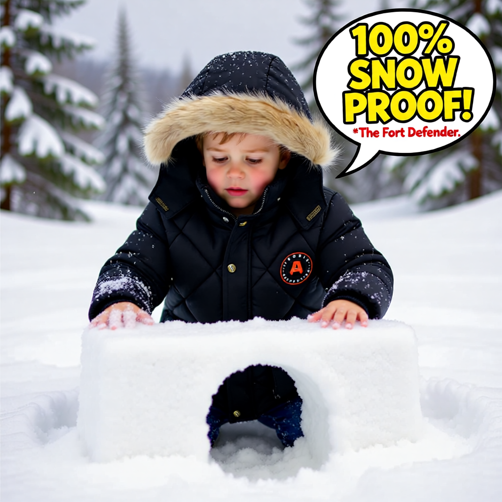 Boys’ Winter Thick Hooded Coat – Warm Fur Collar Jacket