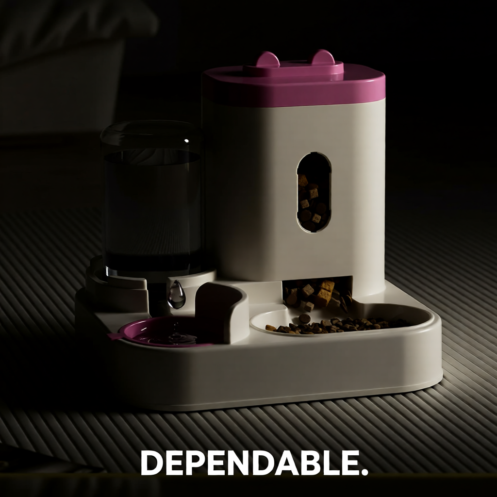 Automatic Pet Feeder & Water Fountain – Smart Large-Capacity Bowl for Cats & Dogs.