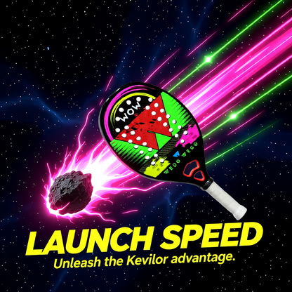 WEDO WEGO 3K/12K Kevlar Carbon Fiber Beach Tennis Racket –