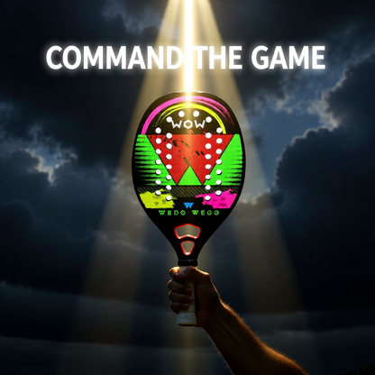 WEDO WEGO 3K/12K Kevlar Carbon Fiber Beach Tennis Racket –