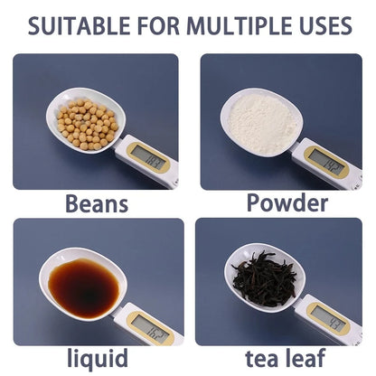 Digital Kitchen Spoon Scale | Mini LCD Food Weighing Tool 0.1–500g | Precision Measuring Spoon