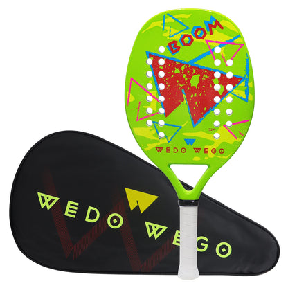 WEDO WEGO 3K/12K Kevlar Carbon Fiber Beach Tennis Racket –