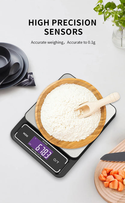 Digital Kitchen Spoon Scale | Mini LCD Food Weighing Tool 0.1–500g | Precision Measuring Spoon