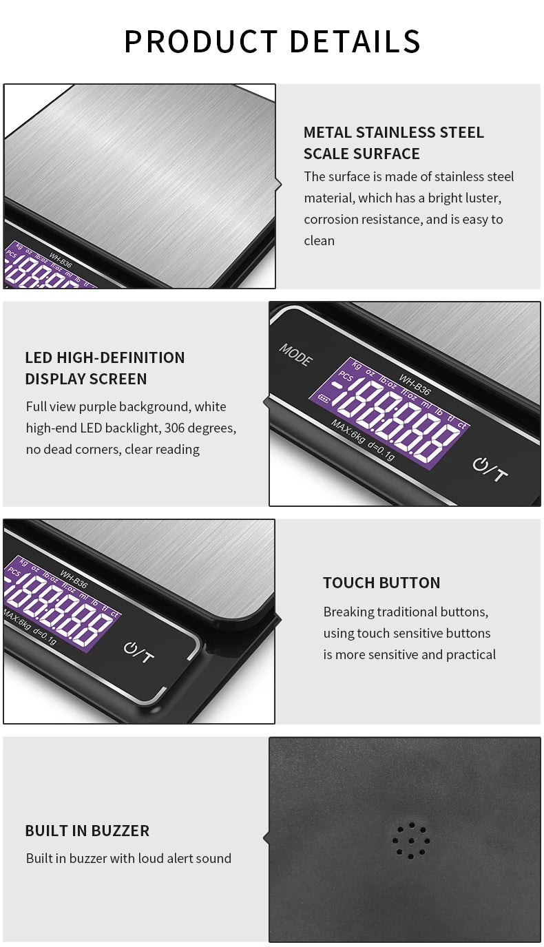 Digital Kitchen Spoon Scale | Mini LCD Food Weighing Tool 0.1–500g | Precision Measuring Spoon