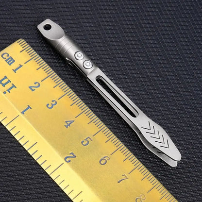 Thick Design Titanium Alloy Tweezers Precision Tool Mini Size Anti-Slip Tweezers Multi-Purpose Waterproof CNC Clip