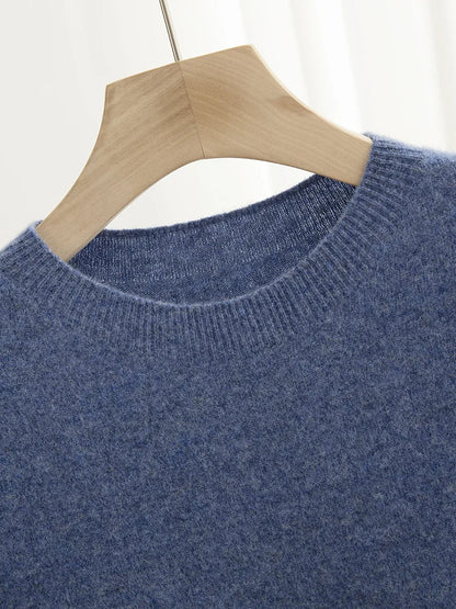 Men’s 100% Merino Wool O-Neck Short Sleeve Sweater –  Collection