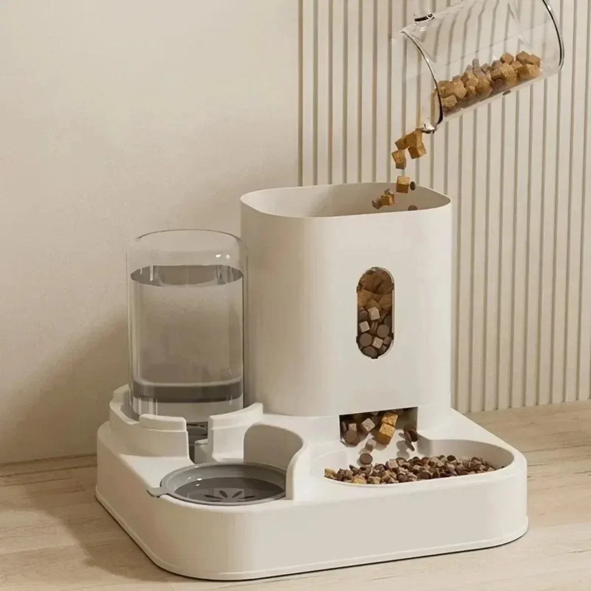 Automatic Pet Feeder & Water Fountain – Smart Large-Capacity Bowl for Cats & Dogs.