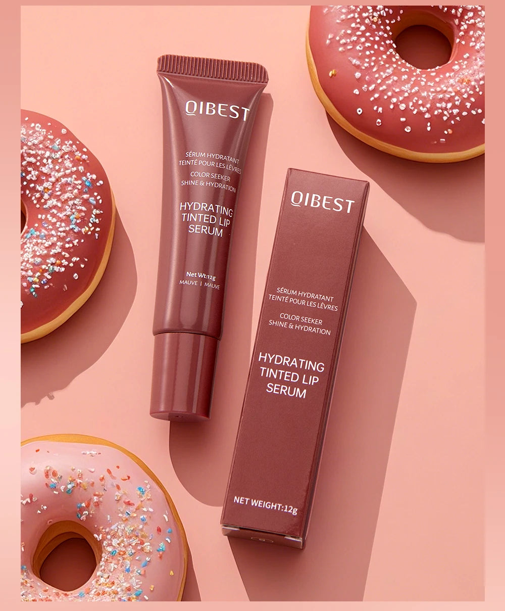 Nude Brown Plumping Lip Gloss | Moisturizing Transparent Lip Oil | Long-Lasting Hydrating Gloss for Smooth Lips