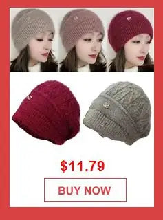 3Pcs/set Winter Beanie Hat Scarf Gloves Outdoor Ski Windproof Warm Scarf Sets Ear Protection Knitted Hat Scarf Mittens Set