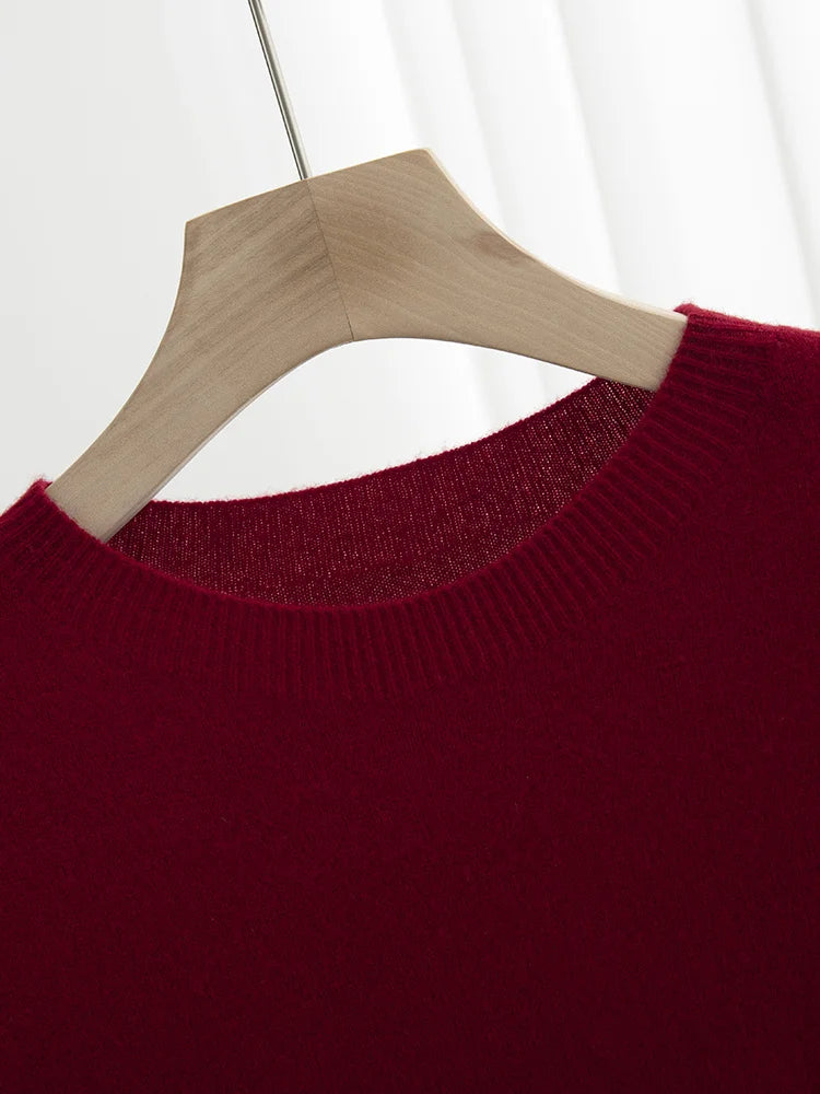 Men’s 100% Merino Wool O-Neck Short Sleeve Sweater –  Collection