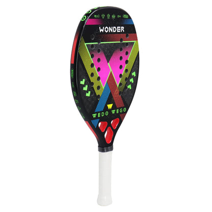 WEDO WEGO 3K/12K Kevlar Carbon Fiber Beach Tennis Racket –