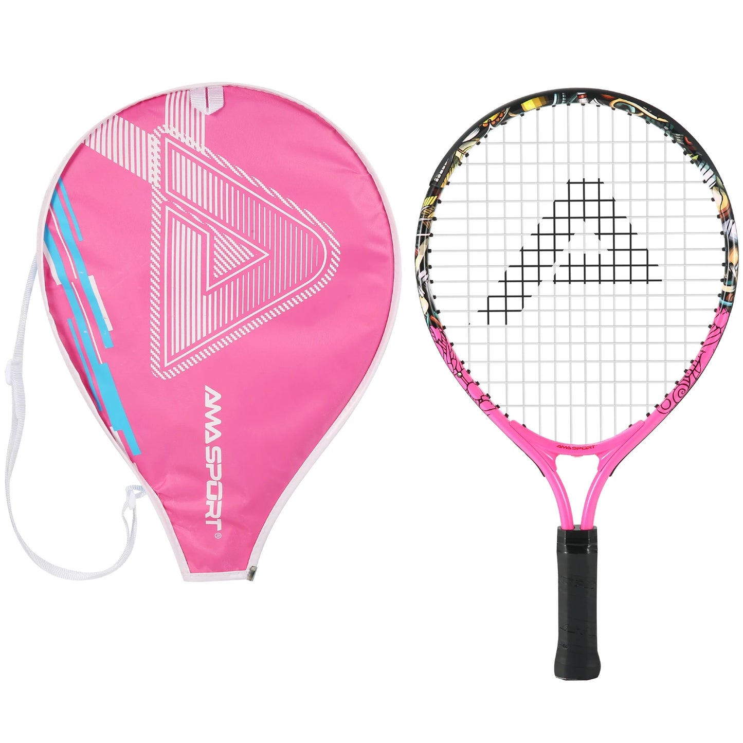 AMASPORT Kids Tennis Racket 17” with Carry Bag – Set for Boys & Girls (Ages 3–8)