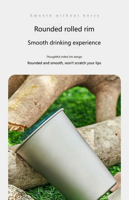 Titanium Beer Mug – Outdoor Camping & Hiking Cup, Lightweight, Durable & Eco-Friendly