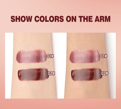 Nude Brown Plumping Lip Gloss | Moisturizing Transparent Lip Oil | Long-Lasting Hydrating Gloss for Smooth Lips