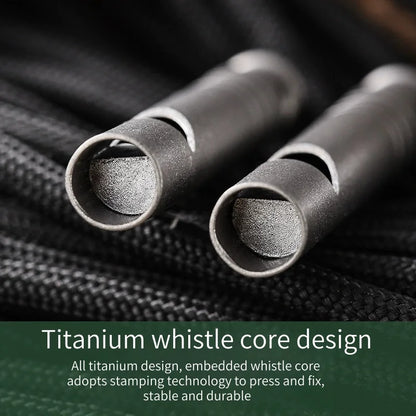 Titanium alloy single tube  whistle referee whistle outdoor high decibel camping picnic training EDC small tool