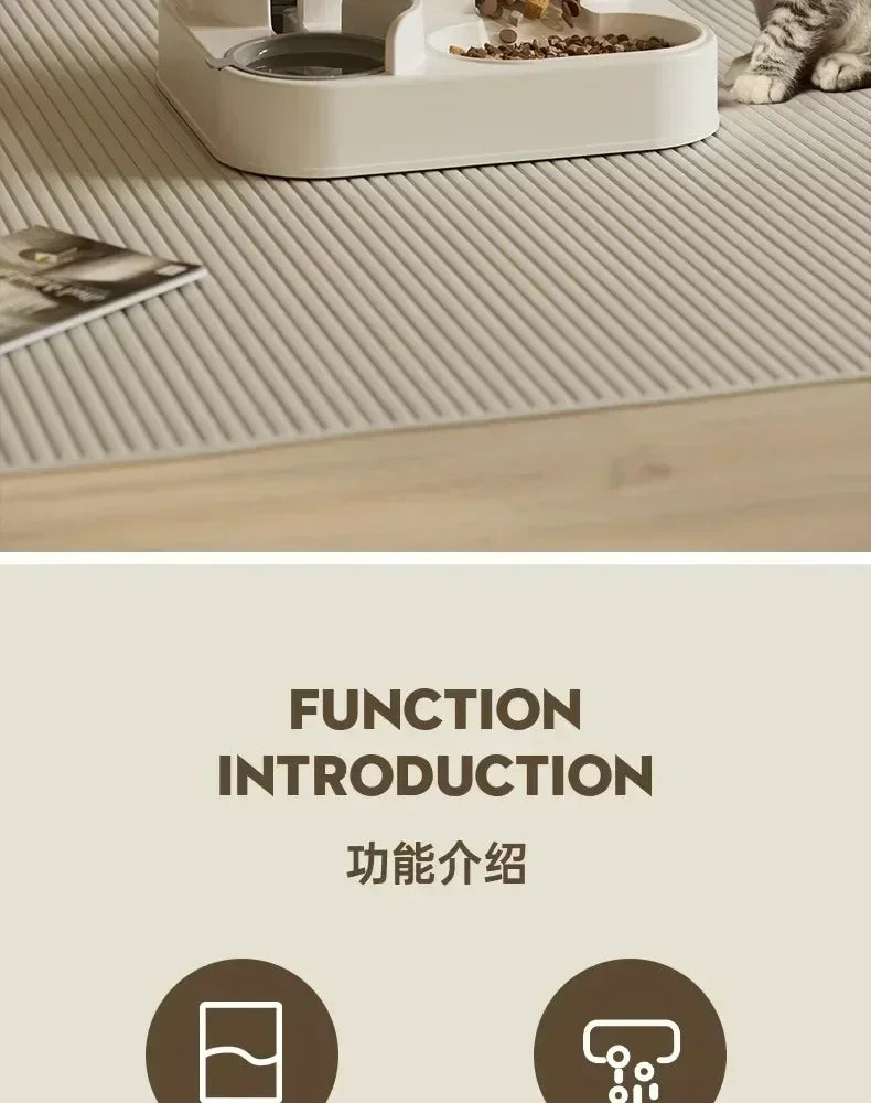 Automatic Pet Feeder & Water Fountain – Smart Large-Capacity Bowl for Cats & Dogs.