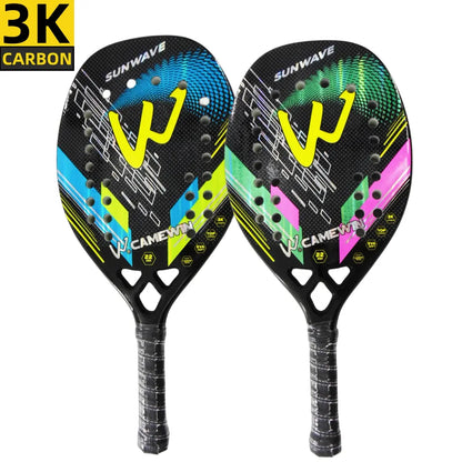 CAMEWIN 3K Carbon Beach Tennis Racket – Lightweight Power & Control for European Players