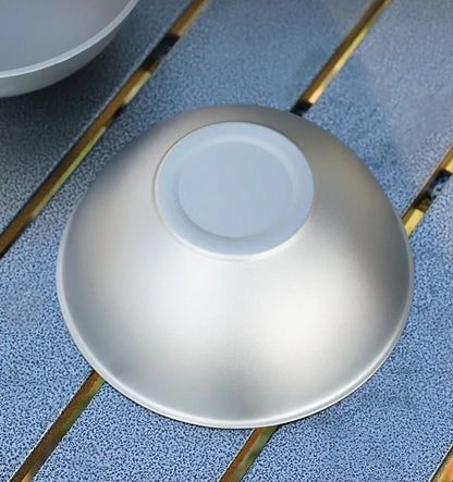 Pure Titanium Double-layer Outdoor Bowl Anti-scalding Heat Insulation Portable Healthy Luxury Bowl Anti-slip Outdoor Tableware