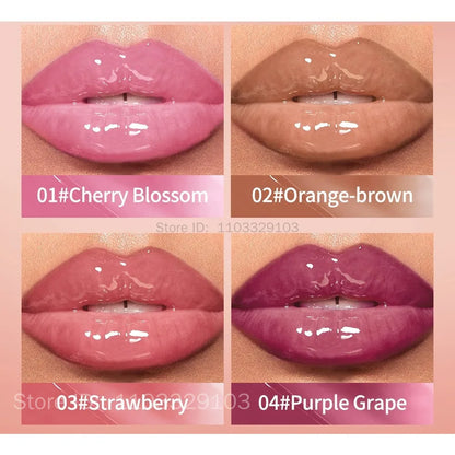 QIBEST Crystal Lip Balm | Moisturizing Jelly Lip Gloss | Long-Lasting Hydrating Lip Oil