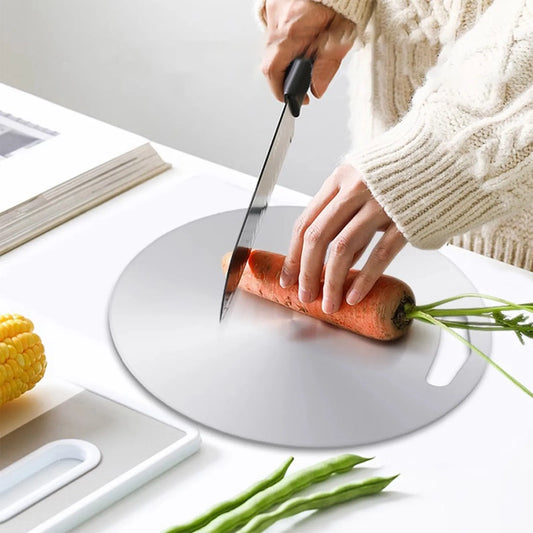 Titanium Cutting Boards for Kitchen Stainless Steel Thickened Food Grade Portable Fruit Vegetable Household Cutting Board