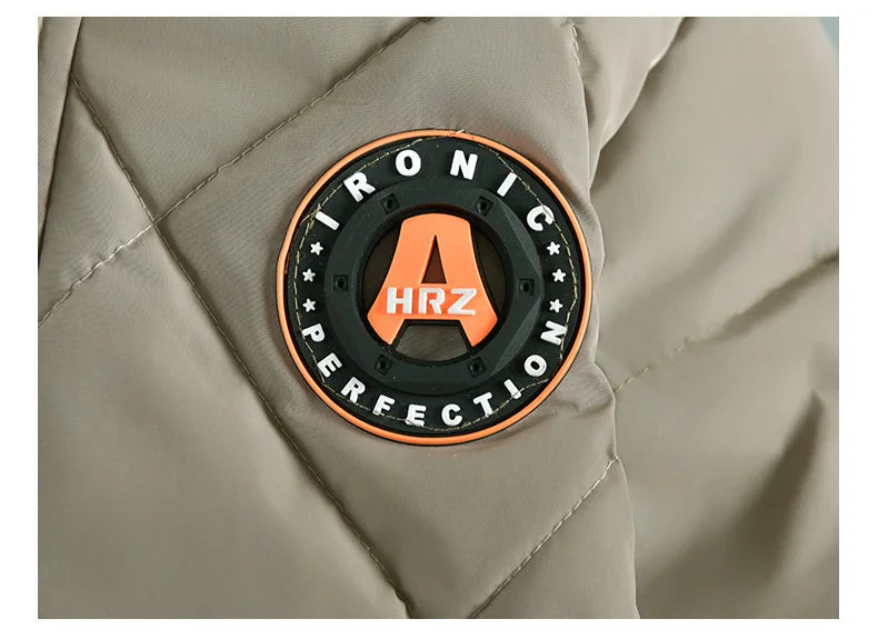 Boys’ Winter Thick Hooded Coat – Warm Fur Collar Jacket