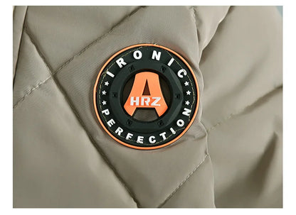 Boys’ Winter Thick Hooded Coat – Warm Fur Collar Jacket