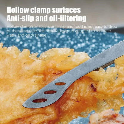 Titanium BBQ Tongs Outdoor Camping Ultralights Steak Clip Barbecue Anti-scalding Tea Cup Tweezer Tableware Toast Tongs