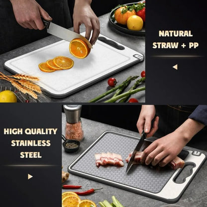"Titanium Stainless Steel Cutting Board – Durable, Hygienic & Easy to Clean"