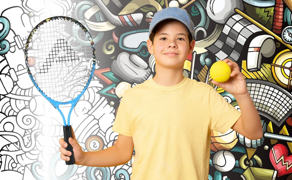 AMASPORT Kids Tennis Racket 17” with Carry Bag – Set for Boys & Girls (Ages 3–8)
