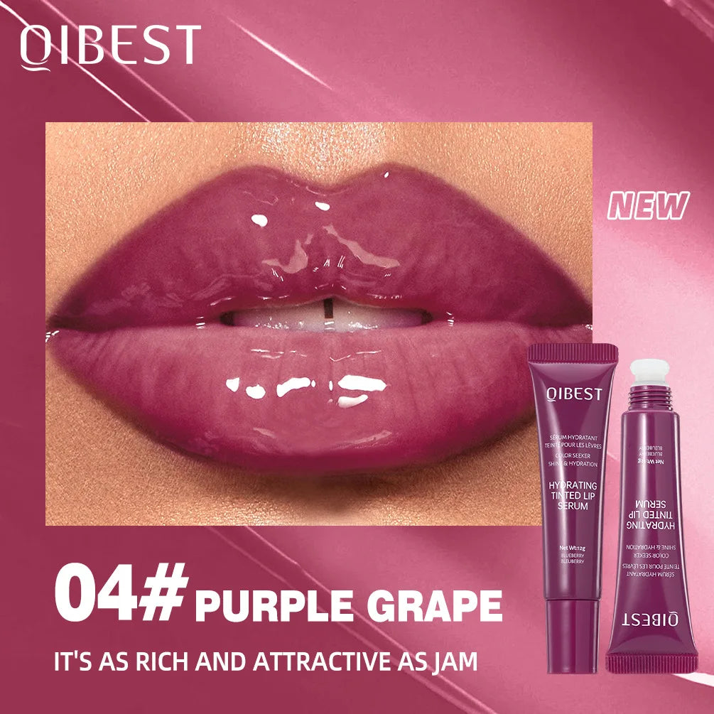 QIBEST Crystal Lip Balm | Moisturizing Jelly Lip Gloss | Long-Lasting Hydrating Lip Oil