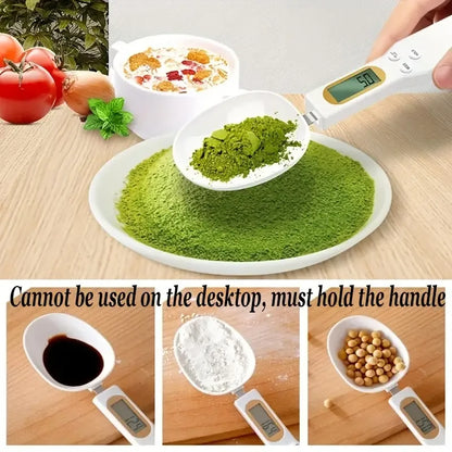 Digital Kitchen Spoon Scale | Mini LCD Food Weighing Tool 0.1–500g | Precision Measuring Spoon