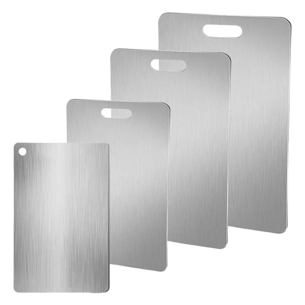 Titanium Stainless Steel Cutting Board – Durable, Double-Sided & Easy to Clean