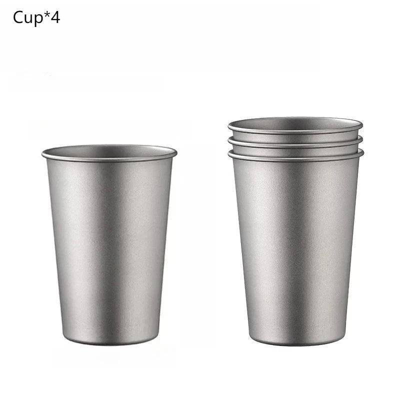 Titanium Beer Mug – Outdoor Camping & Hiking Cup, Lightweight, Durable & Eco-Friendly
