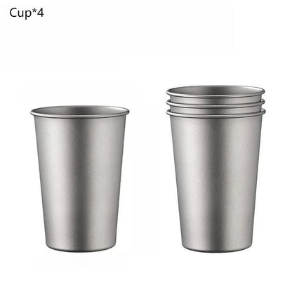 Titanium Beer Mug – Outdoor Camping & Hiking Cup, Lightweight, Durable & Eco-Friendly