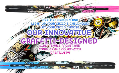 AMASPORT Kids Tennis Racket 17” with Carry Bag – Set for Boys & Girls (Ages 3–8)