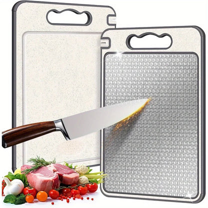 "Titanium Stainless Steel Cutting Board – Durable, Hygienic & Easy to Clean"