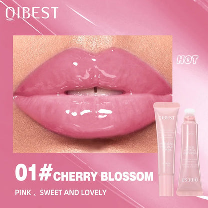 Nude Brown Plumping Lip Gloss | Hydrating Transparent Lip Oil | Long-Lasting Moisturizing Serum