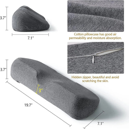 Cervical Memory Foam Pillow – Orthopedic Contour Bed Pillow for Side & Back Sleepers | Anti-Snore & Neck Pain Relief