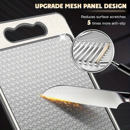 "Titanium Stainless Steel Cutting Board – Durable, Hygienic & Easy to Clean"