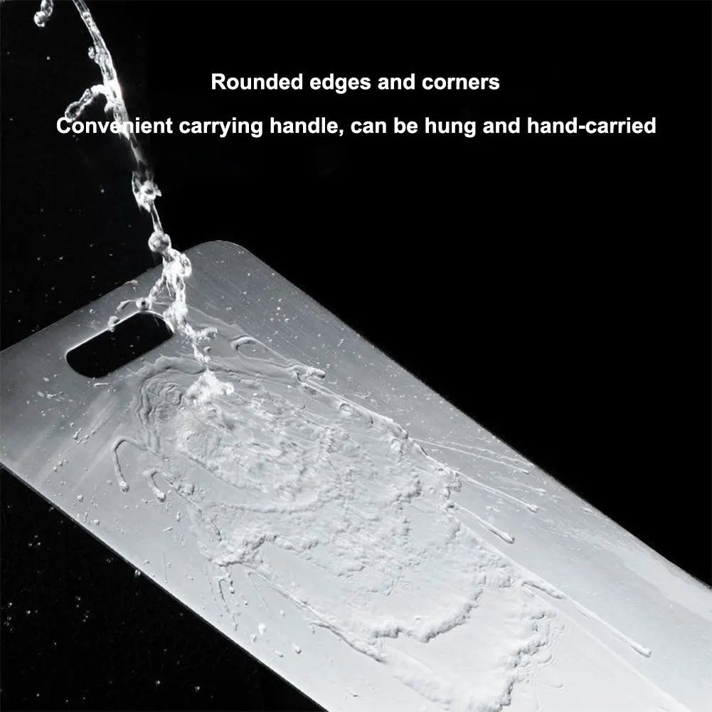Titanium Stainless Steel Cutting Board – Durable, Double-Sided & Easy to Clean