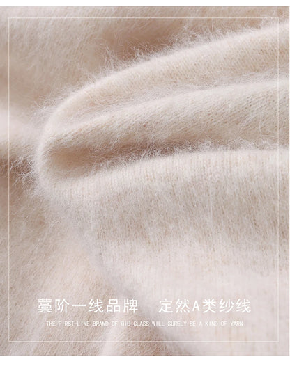 Men’s V-Neck Cashmere Wool Sweater – Soft Luxury Knit Pullover for Autumn & Winter